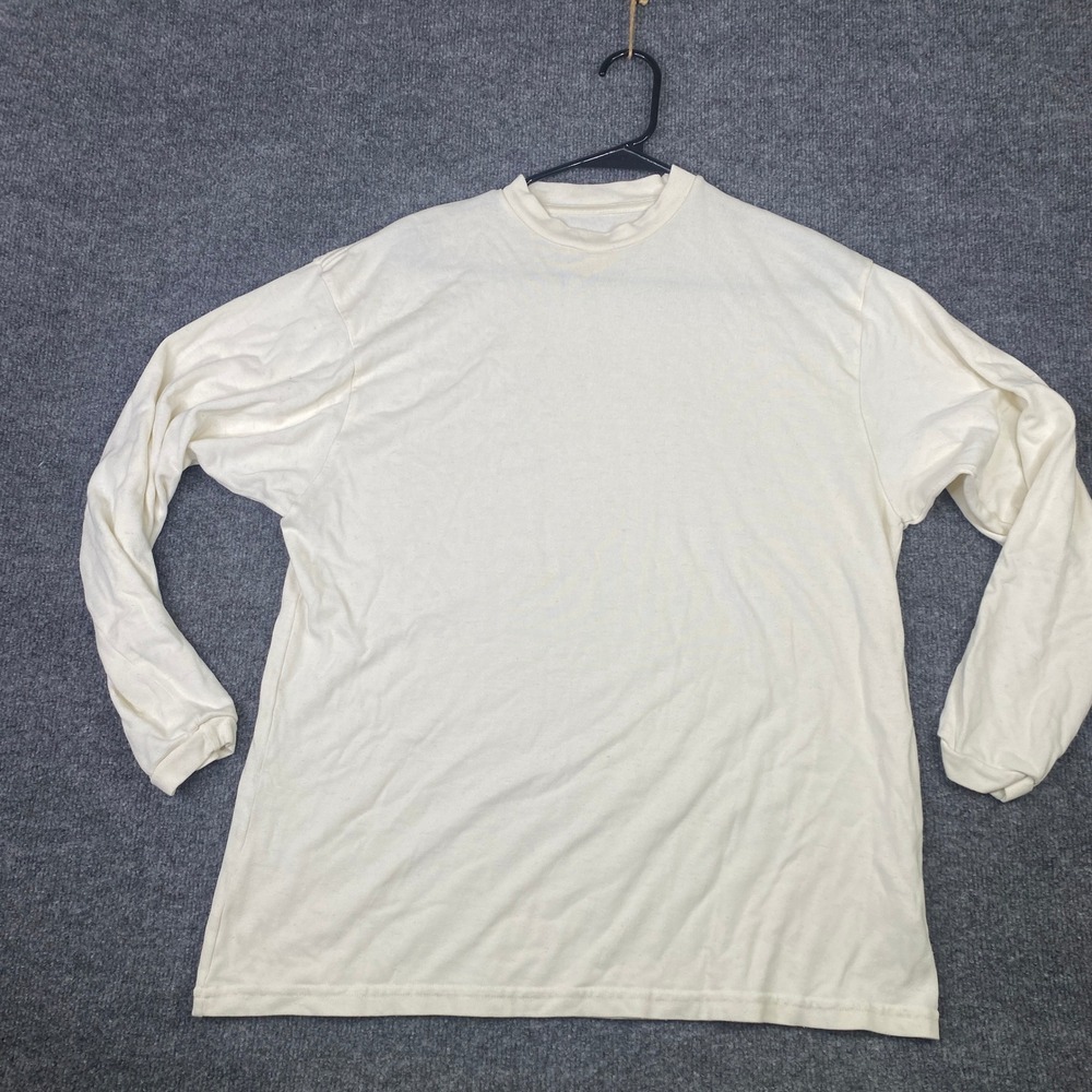 Aeir R001-LS Mens Cream Long Sleeve Bio-Engineered T-Shirt Size 01 Limited 250